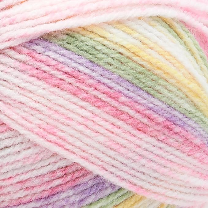 Lion Brand Yarn, Baby Soft Baby Blanket Yarn for Crocheting, Knitting, and Crafts, Circus Print, 1 Pack