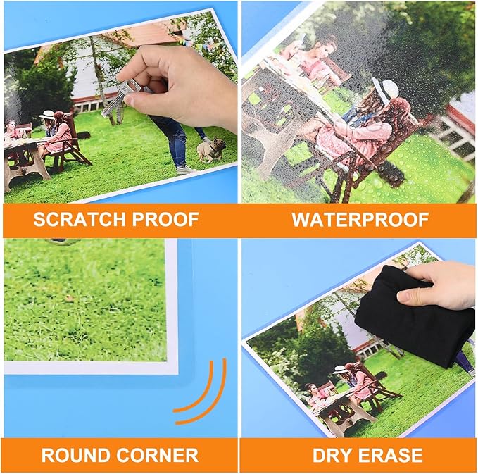 CAREGY Thermal Laminating Pouches, 1200 Pack 3 Mil, 9 x 11.5 Inches Laminating Sheets Paper for Laminator, Clear, Letter Size, Office and School Supplies