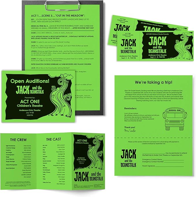Neenah Astrobrights Premium Color Paper, 24 lb, 8.5 x 11 Inches, 500 Sheets, Martian Green (WAU21801) (Pack of 2)