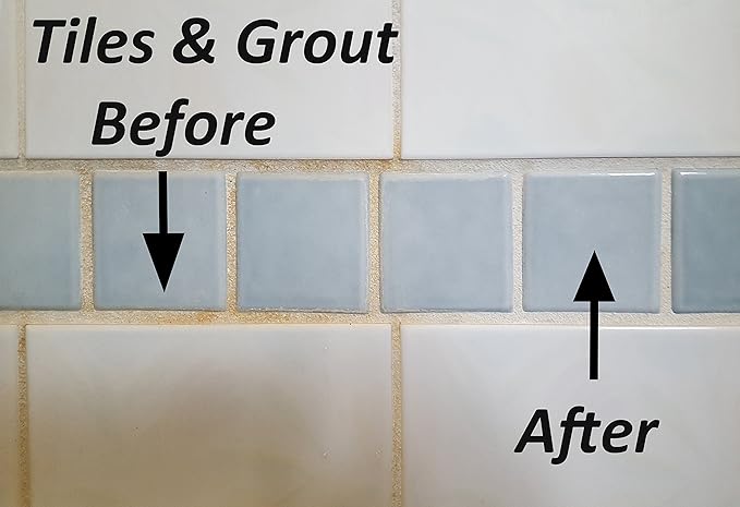 Bring It On Cleaner: Shower Door Hard Water Spot Stain Remover with Oxygen Bleach. Safely Clean Shower Door Glass, Tiles, Taps, Grout and Fiberglass 128oz