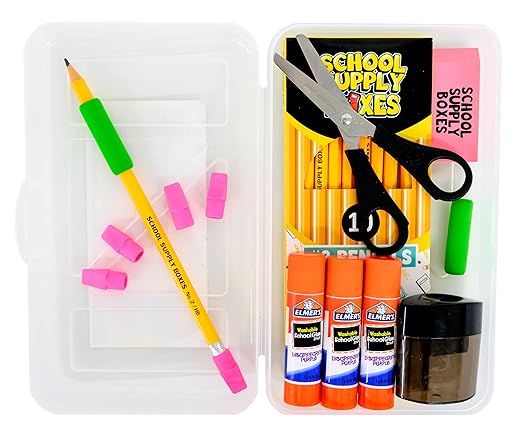 School Supply Boxes | K-5 Pallet (180 Boxes) | Back to School Essentials Kit for Students & Teachers | Includes Wide-Ruled Paper Products, Crayons, Markers, Colored Pencils, & More