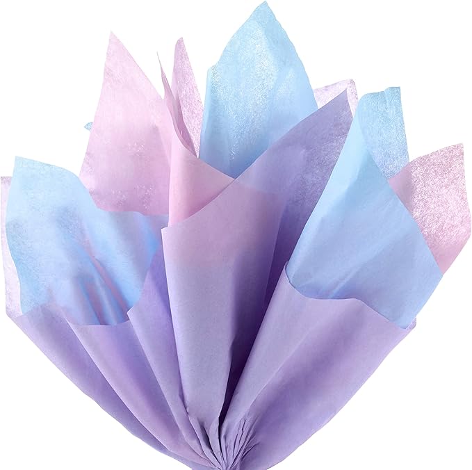 Hallmark Bulk Tissue Paper (Pastel Rainbow, 8 Colors) 120 Sheets for Easter, Spring Gift Wrap, Crafts, DIY Paper Flowers, Tassel Garland and More