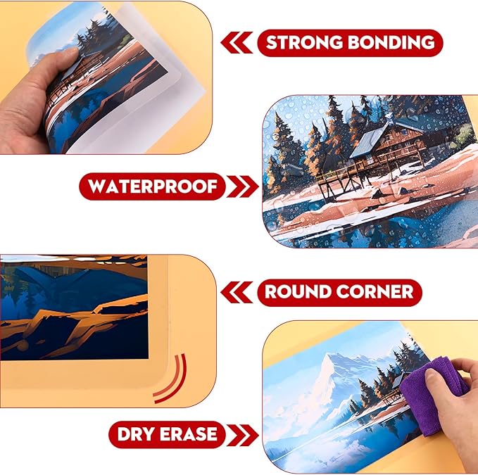 CAREGY Thermal Laminating Pouches, 500 Pack 3 Mil, 9 x 11.5 Inches Laminating Sheets Paper for Laminator, Clear, Letter Size, Office and School Supplies