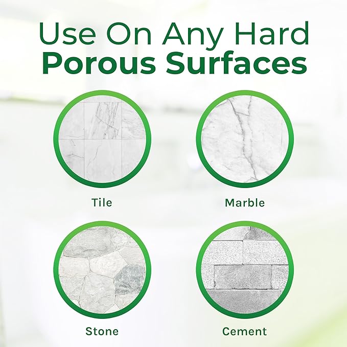 Hygea Natural Tough Action Tile & Grout Cleaner - Deep Cleans Dirt & Scum, Conditions & Enhances Stone Color - Acid-Free & Residue-Free Biodegradable Formula (Ready to Use Gallon)