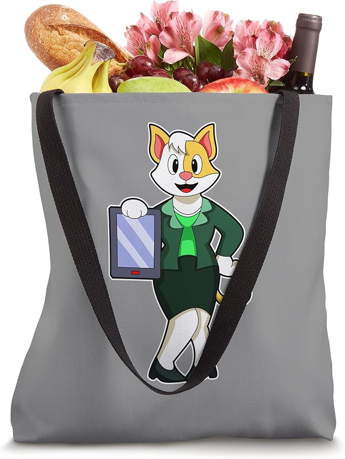 Cat Secretary Clipboard Office Tote Bag