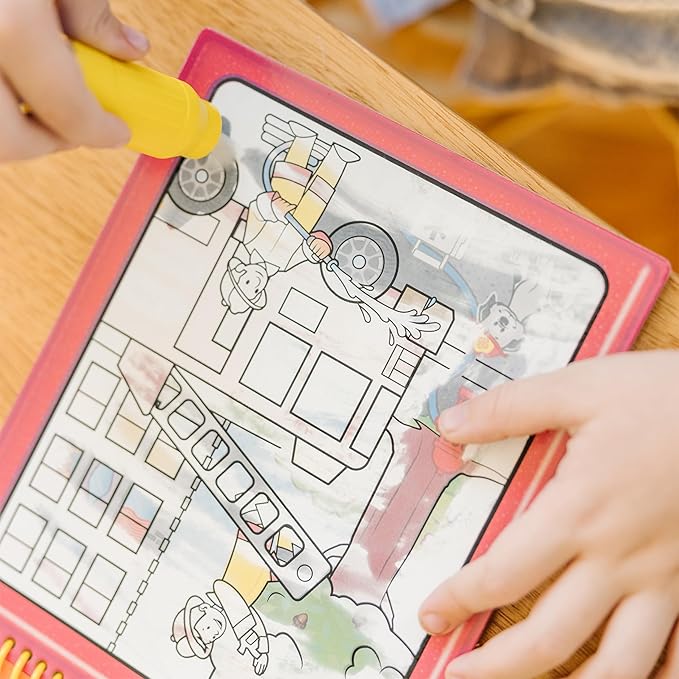 Melissa & Doug On The Go Water Wow! Mess Free Coloring Book, Reusable Water-Reveal Activity Pad, Vehicles, Travel Toys, Party Favors, for Toddlers & Kids Ages 3+ - FSC Certified