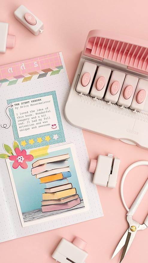 We R Memory Keepers Alphabet Punch Board Lower Case, Create Custom DIY Crafting Projects, Banners, Signs, Cards, Scrapbooking, Journaling, Printmaking