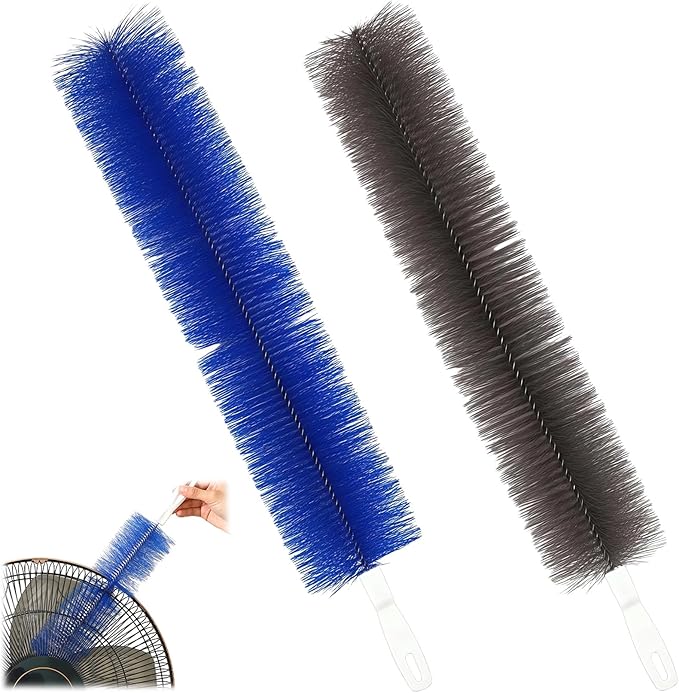 Fan Cleaning Brush Bendable Duster: 2-Pack Ceiling Fan Blades Cleaner， Microfiber Head forfor Ceiling, Blades, Curtains,Air Vents