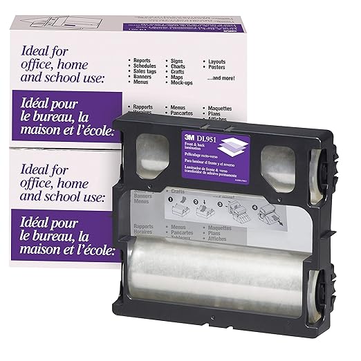 Scotch Dual Laminate Refill Cartridge for Laminator Machine, Transparent