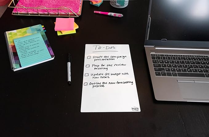 Post-it Dry Erase Sheets, 7 in x 11.3 in, 30 Sheets, Sticks Securely and Removes Cleanly (DEFSHEETS-30PK)