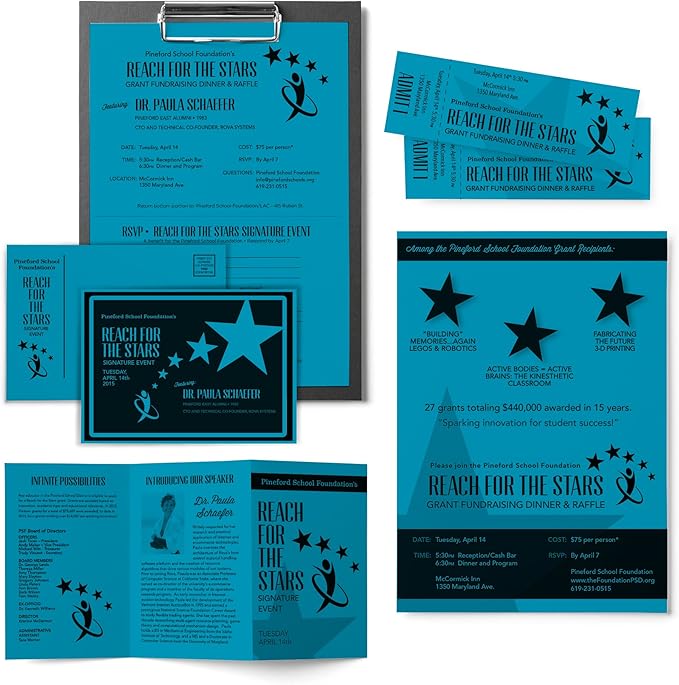 Neenah Astrobrights Colored Cardstock, 8.5” x 11”, 65 lb/176 GSM, Celestial Blue, 250 Sheets (22861) (Pack of 2)