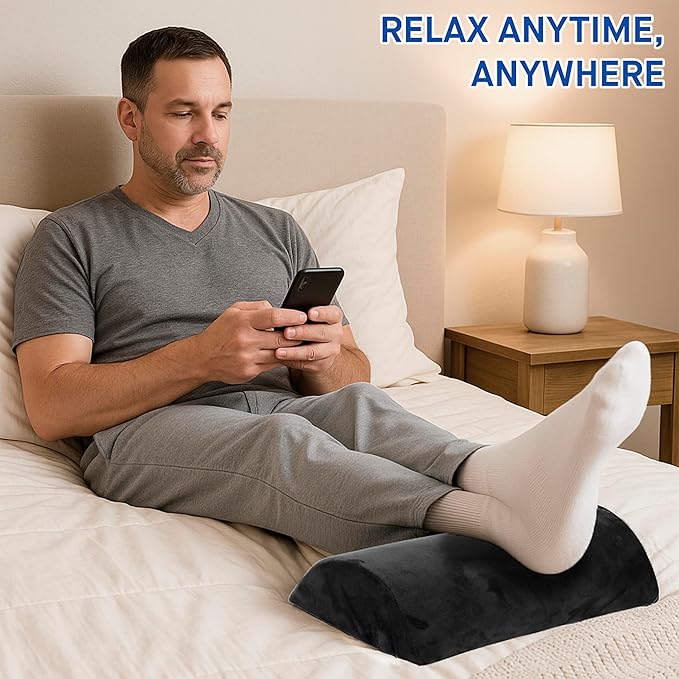 Sealy Foot Rest for Under Desk at Work – Ergonomic Foot-Stool, Foot-Rest for Couch – Versatile Footrest Underdesk for Office & Home, Small Foot-Rest for Chair, Heated Footrest Under Desk