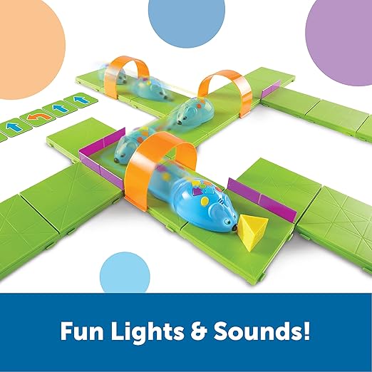 Learning Resources Code & Go Robot Mouse Activity Set - Robotics Kit For Kids, Pet Coding, STEM Games, Screen Free Activities, Engineering Science Kit, Toddler Interactive Games, Gifts For Boys