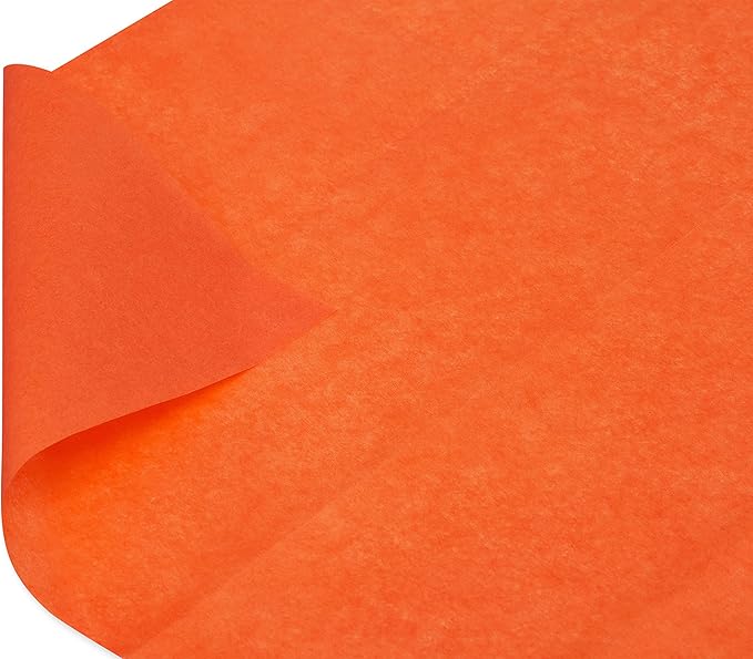 Papyrus 8 Sheet 20 in. x 26 in. Orange Tissue Paper for All Occasions