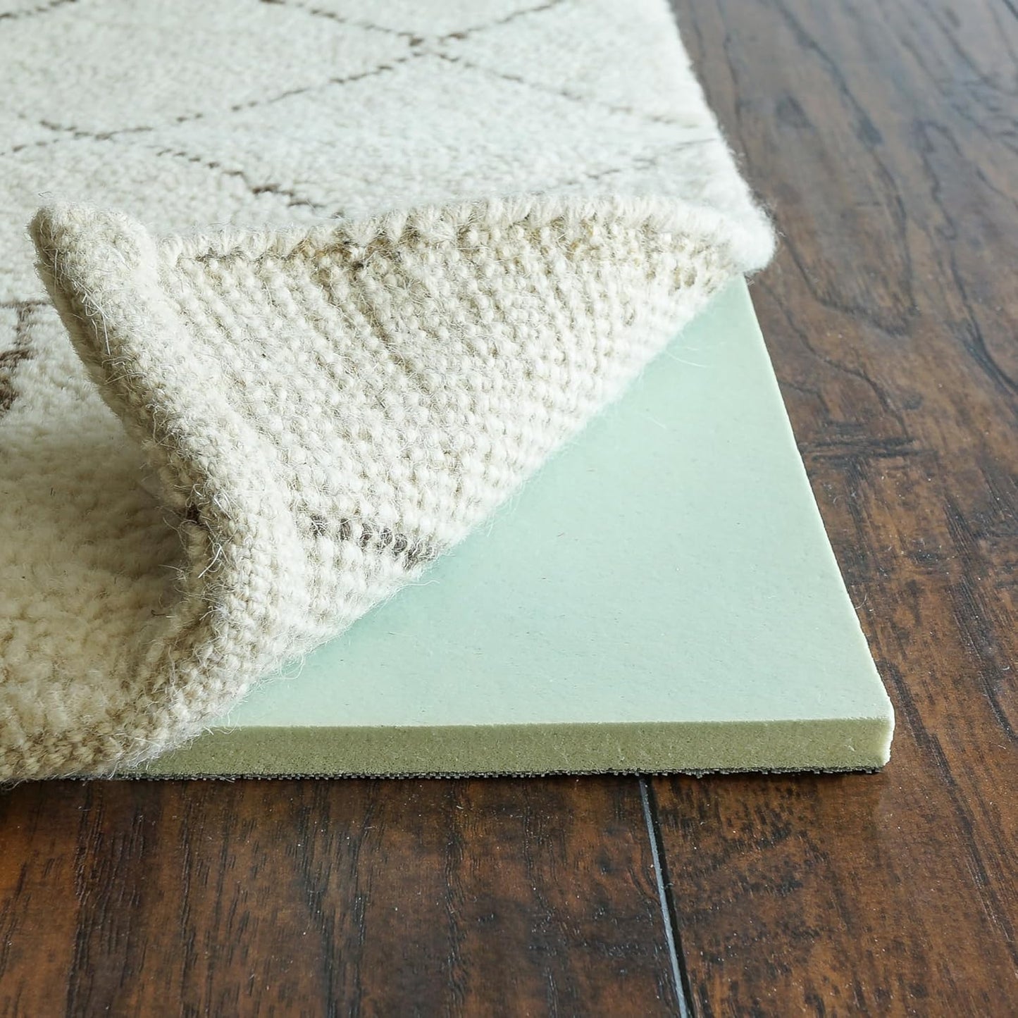 RUGPADUSA - Cloud Comfort Memory Foam - 7'x9' - 7/16" Thick - Luxurious Cushioned Rug Pad - Water Resistant