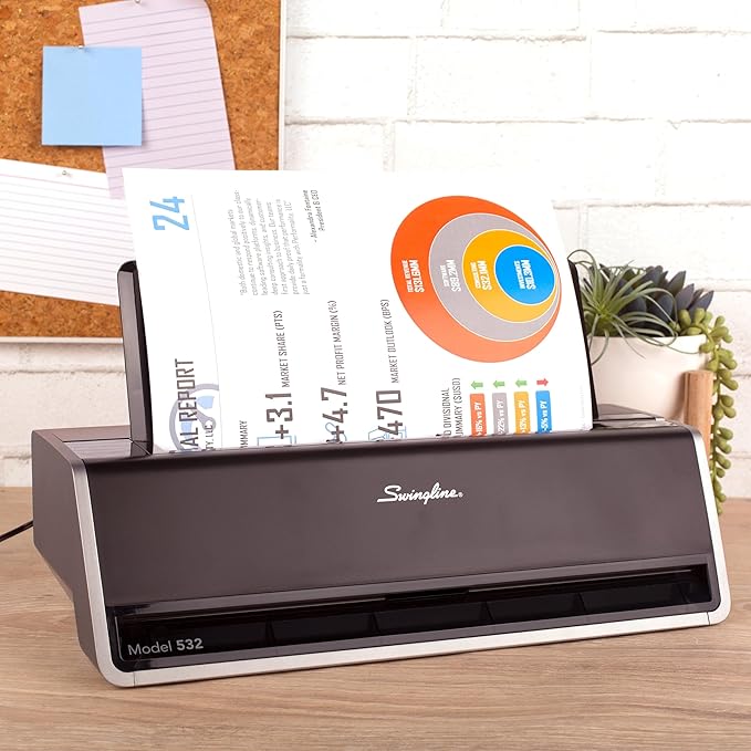 Swingline Electric Hole Puncher 2 Hole, 28 Sheet Capacity Hole Punch, Jam Resistant, Touch Screen, Platinum (74532)