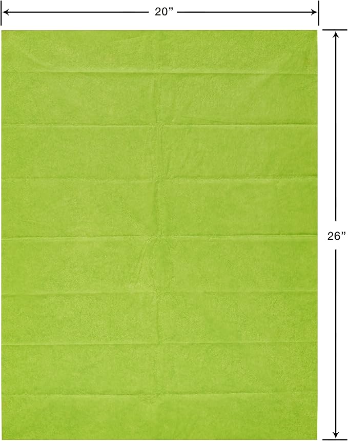 Papyrus 8 Sheets 20 in. x 26 in. Lime Green Tissue Paper for Fathers Day, Graduation, Birthdays and All Occasions