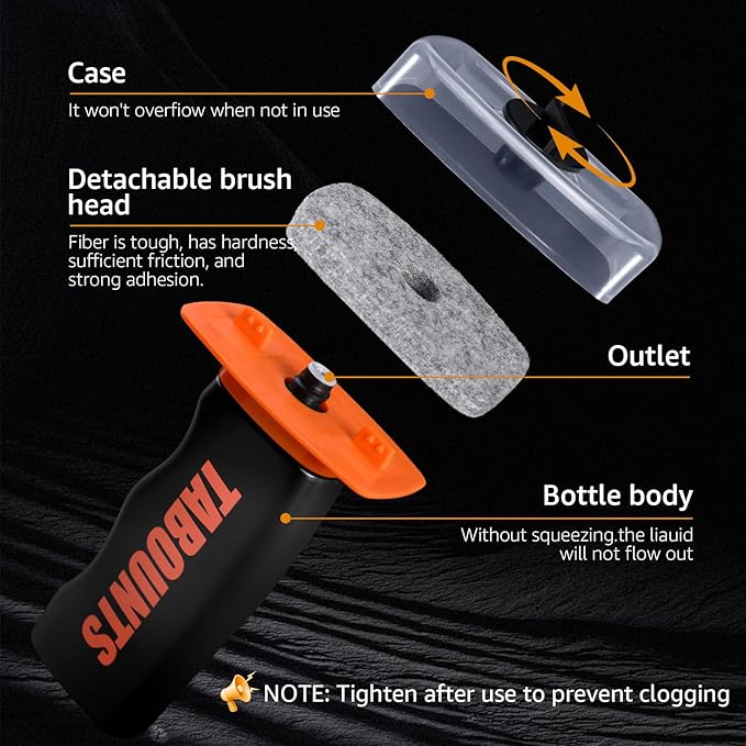 Automotive Oil Film Cleaning Brush, Glass Oil Film Remover for Car Windshields and Windows, Removes Oil Film & Smudges, Helps Improve Glass Clarity for Safer Driving