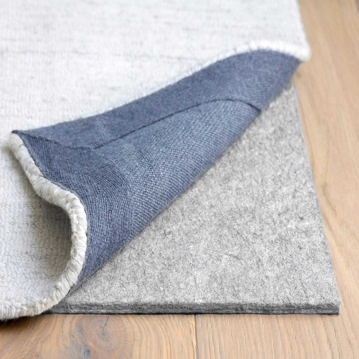 RUGPADUSA - Dual Surface - 6'x9' - 3/8" Thick - Felt + Rubber - Enhanced Non-Slip Rug Pad - Adds Comfort and Protection - for Hard Surface Floors