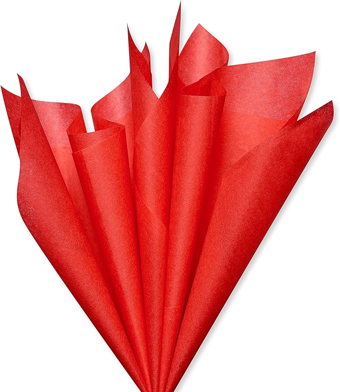 Papyrus 8 Sheet Scarlet Tissue Paper for Valentines, Birthdays, Crafts, DIY and More