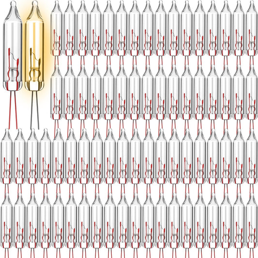 Mudder Indoor String Lights 100 Count Warm White Replacement Bulbs 3.5V*0.12A for Christmas Indoor/Outdoor Decor