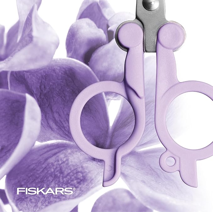 Fiskars Explore Folding Scissor, Designer Collection, Ultra Lilac, Travel Friendly