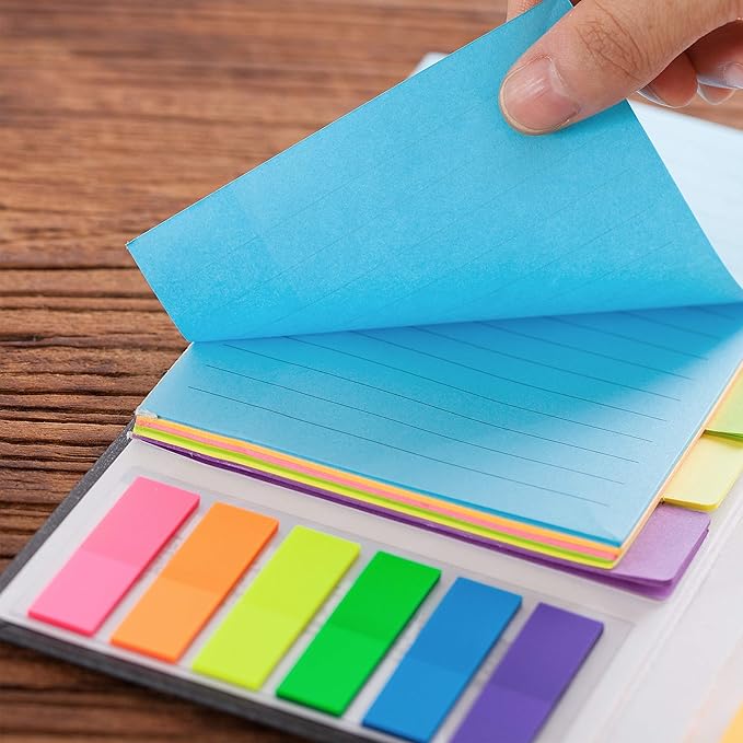 Mr. Pen- Sticky Note Set, 2 Sets, 820 pcs, Vibrant Colors, Sticky Notes Tabs, Divider Sticky Notes, Office Supplies, Stocky Notes for Bible Journaling