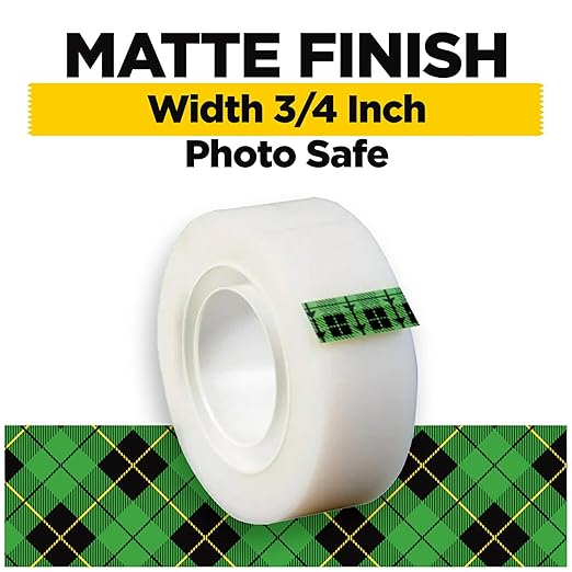 Scotch Magic Tape, Invisible, Home Office Supplies and Back to School Supplies for College and Classrooms, 1 Roll