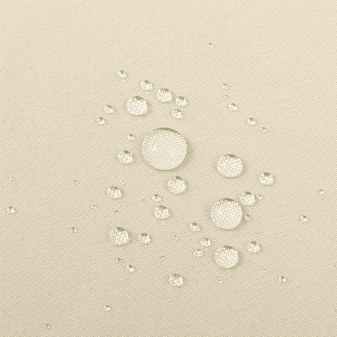 ALYVIA SPRING Waterproof Fabric Shower Curtain Liner - Soft & Light-Weight Cloth Shower Liner, 3 Bottom Magnets, Hotel Quality & Machine Washable - Standard Size 72x72, White and Cream