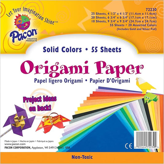 Pacon Origami Paper, Pack Of 55 Sheets