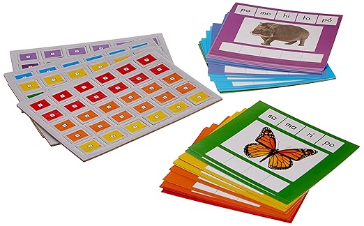 Really Good Stuff Mixed Up Syllables - Mezcla de sA?labas - 30 mats, 114 Tiles