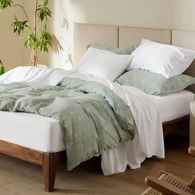 Bedsure Save $11 Bundle 2: 1 Sheets King + 1 Memory Foam Mattress Topper King