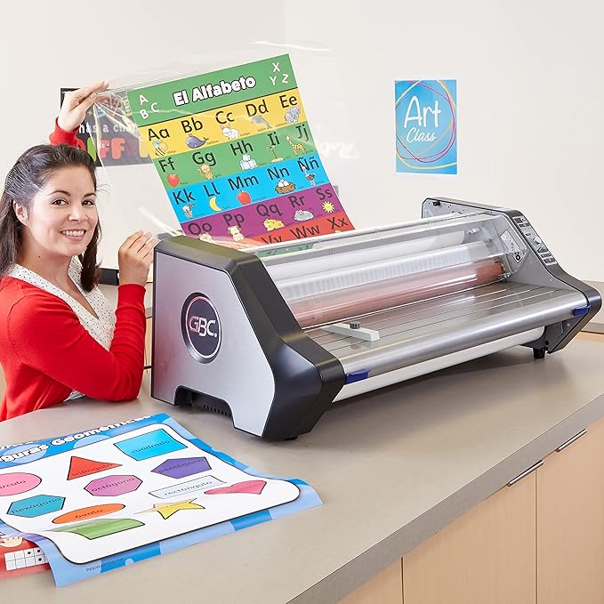 GBC Ultima 65 Thermal Roll Laminator, 27" Maximum Width, 10 Minute Warm-Up, School Lamination, Gray (1710740)