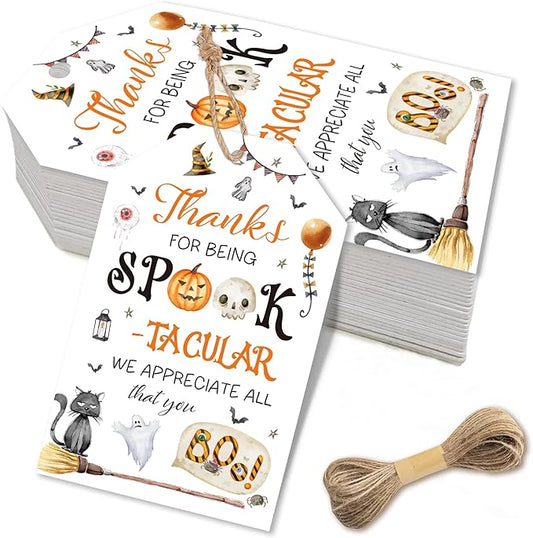 Halloween Appreciation Gift Tags, Halloween Candy Tag for Teacher, Staff, Employee, Coworker Volunteer, Office Team, Fall Appreciation Favor Tag