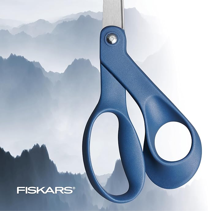 Fiskars Explore Collection Scissors, Gifts for Mom, Mountain Haze, 8", Black