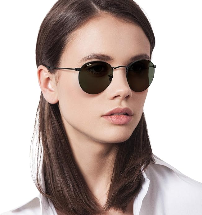 Ray-Ban Unisex Rb3447 Round Metal Round Sunglasses