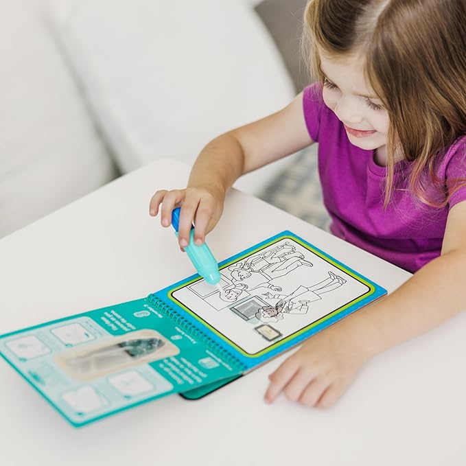 Melissa & Doug On The Go Water Wow! Reusable Water-Reveal Activity Pad- Occupations