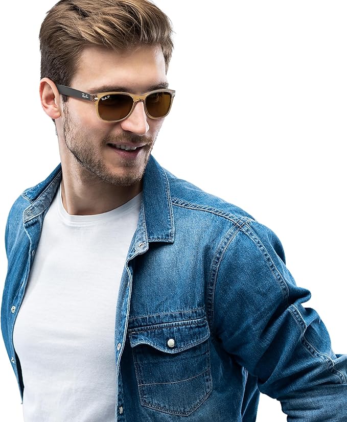 Ray-Ban RB2132 New Wayfarer Polarized Square Sunglasses