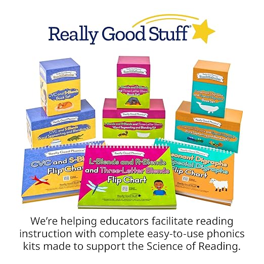 Really Good Phonics Decodable Readers Flip Chart, Consonant Digraphs and Special Digraphs, Learning Activities for Kids, Homeschool & Classroom Must Haves
