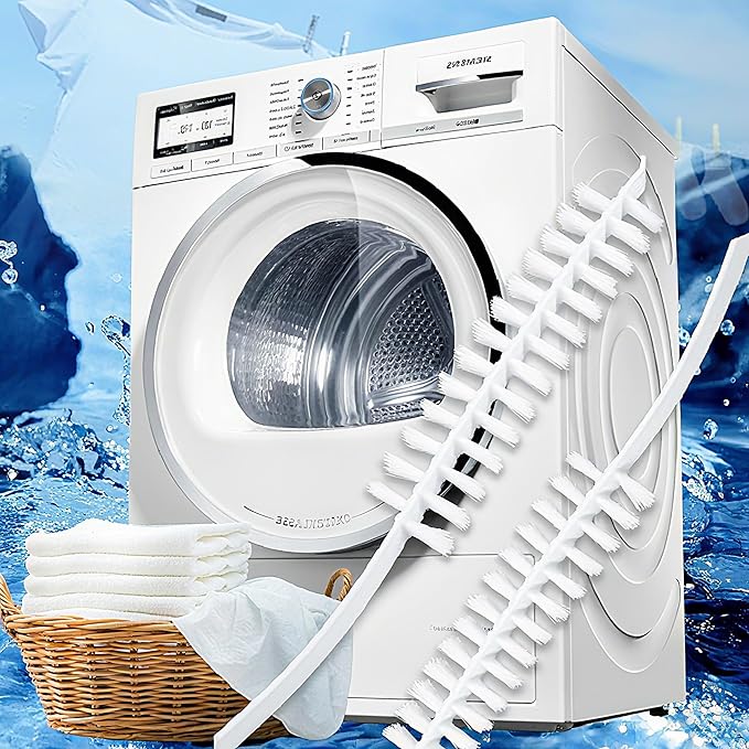 8 Pack Washing Machine Cleaner Brush, Dryer Cleaning Brush, Crevice Cleaning Brush for Bathroom, Shower, Kitchen, Cup,Tile, Tub, Sink-Ideal and Aractical Household Cleaning Tool Set