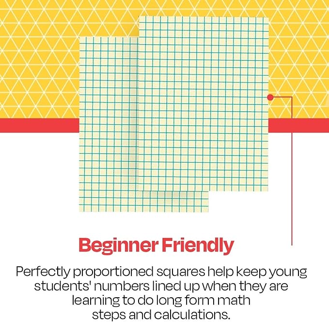 School Smart Graph Paper, 1/2 Inch Rule, 9 x 12 Inches, Manila, Pack of 500