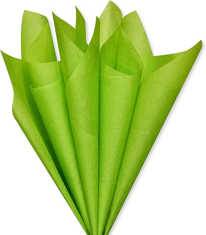 Papyrus 8 Sheets 20 in. x 26 in. Lime Green Tissue Paper for Fathers Day, Graduation, Birthdays and All Occasions