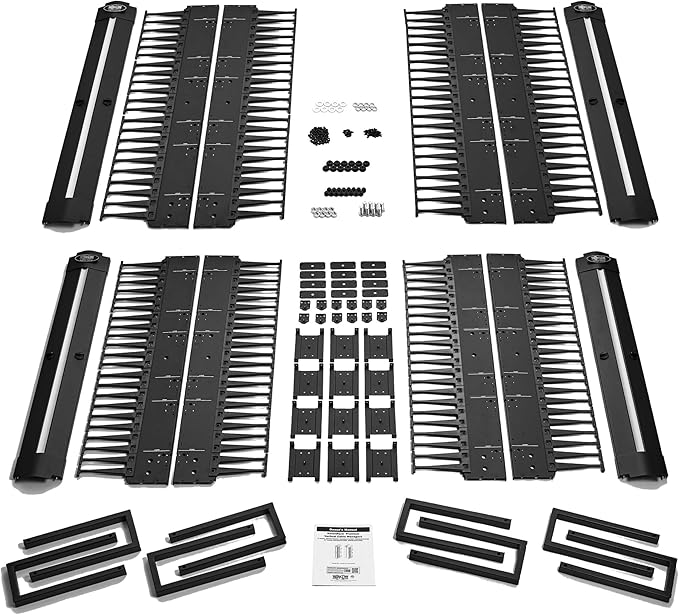 Tripp Lite Vertical Cable Manager, High-Capacity Deep Double Finger Duct, Front-Facing Cover, Four 3.5 feet Tall Sections, 6 inch Wide x 11.4 inch Depth, Black, 5-Year Warranty (SRCABLEVRT6HD2)