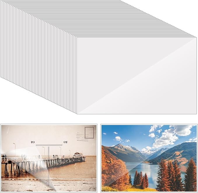 100 Pack 3x5inch Self Adhesive Laminating Sheets,Clear Self Sealing Index Card Laminating Pouches for Luggage Tag & Work Permits Pass Cards&Photos & Index Cards No Laminating Machine Needed