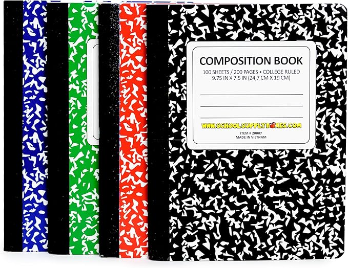 High School Writing Bundle | 1 Pallet (112 Boxes) - 51 Pieces per Box | School Supply Boxes - Back to School Essentials | Includes Composition Books, Loose Leaf Paper, Index Cards, 12 ct. Pens & More