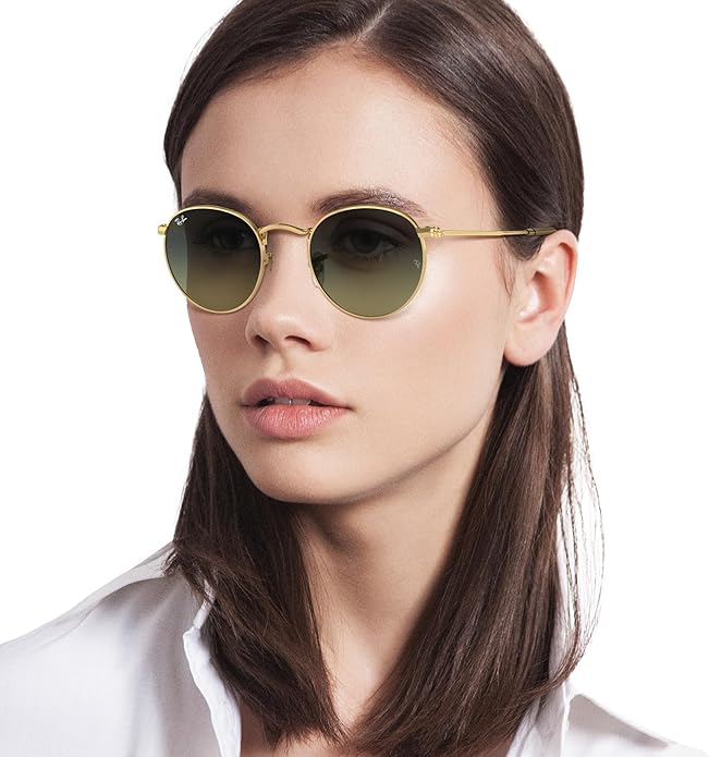 Ray-Ban Unisex Rb3447 Round Metal Round Sunglasses