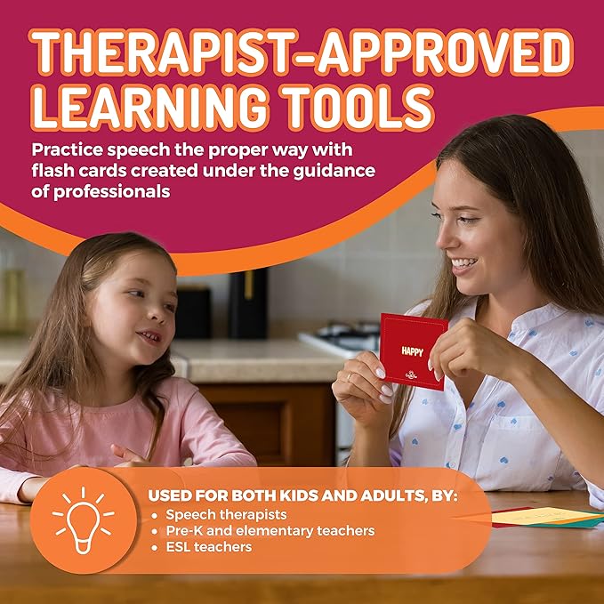 299 Vocabulary Builder Flash Cards, Educational Photo Cards for Home, Speech Therapy Materials, ESL Teaching Materials Includes Emotions, Matching Go Togethers, Nouns, Opposites, Prepositions, Verbs