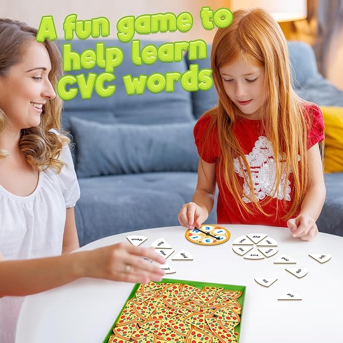 CVC Word Games,Phonics Games,CVC Flash Cards,Speech Therapy Toys for Toddlers Kids,Learn to Read,Reading Learning Sight Word Games,Kindergarten Preschool Learning Activities Educational Toy