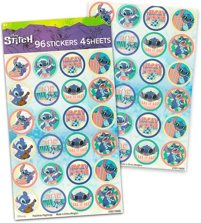 Disney Lilo and Stitch Pens Set - Bundle with 3 Lilo and Stitch Pens with Clip Plus Stickers for Kids School Supplies Desk Accessories for Boys, Girls