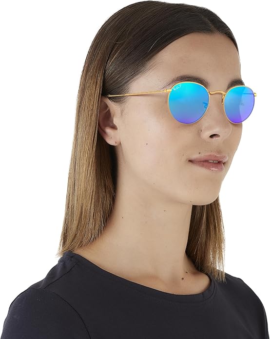 Ray-Ban Unisex Rb3447 Round Metal Round Sunglasses
